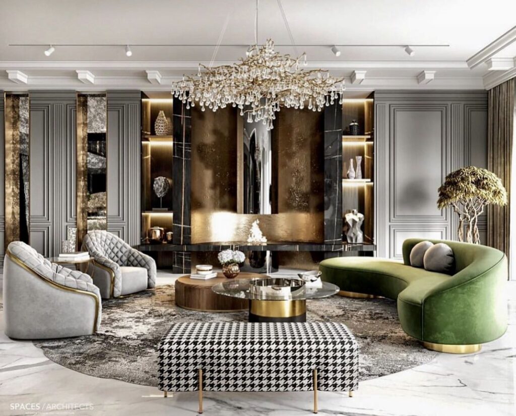 Inspirat din arta Greciei și a Romei antice, stilul neoclasic se completează cu elemente de decor și tehnologii moderne. Acesta exclude pompozitatea, excesul de decor și poate fi încadrat atât în spații mari, cât și în cele mici.