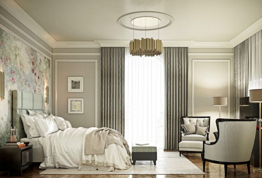 Inspirat din arta Greciei și a Romei antice, stilul neoclasic se completează cu elemente de decor și tehnologii moderne. Acesta exclude pompozitatea, excesul de decor și poate fi încadrat atât în spații mari, cât și în cele mici.