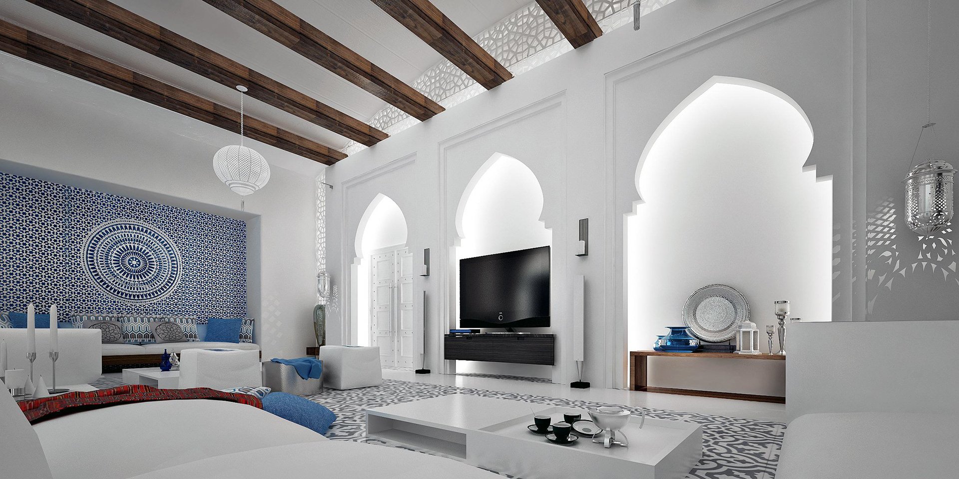 Stilul arab de amenajare este inspirat din designul tradițional al țărilor arabe, cu o istorie bogată și o estetică distinctivă