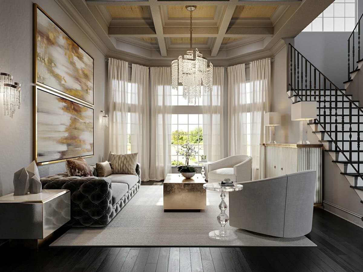 Designul interior poate crea o atmosferă puternică și îmbietoare care să te facă să te simți binevenit și relaxat în propriul tău spațiu. Iar această atmosferă plină de putere și căldură poate fi creată chiar și cu doar două materiale.